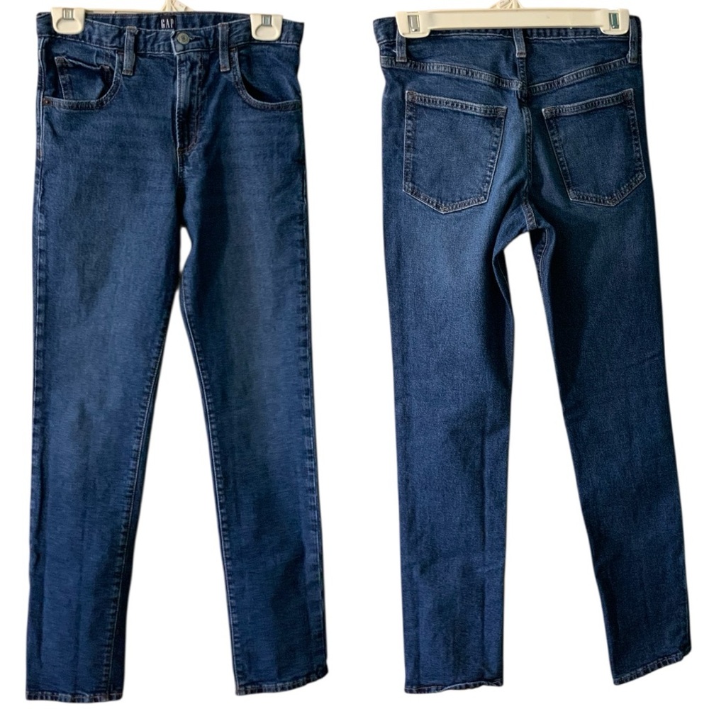 GAP Slim Taper Jeans, Blue, Size 18 Slim